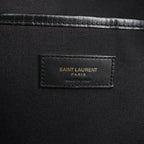 Saint Laurent Paris Canvas x Leather Backpack in Black 435988