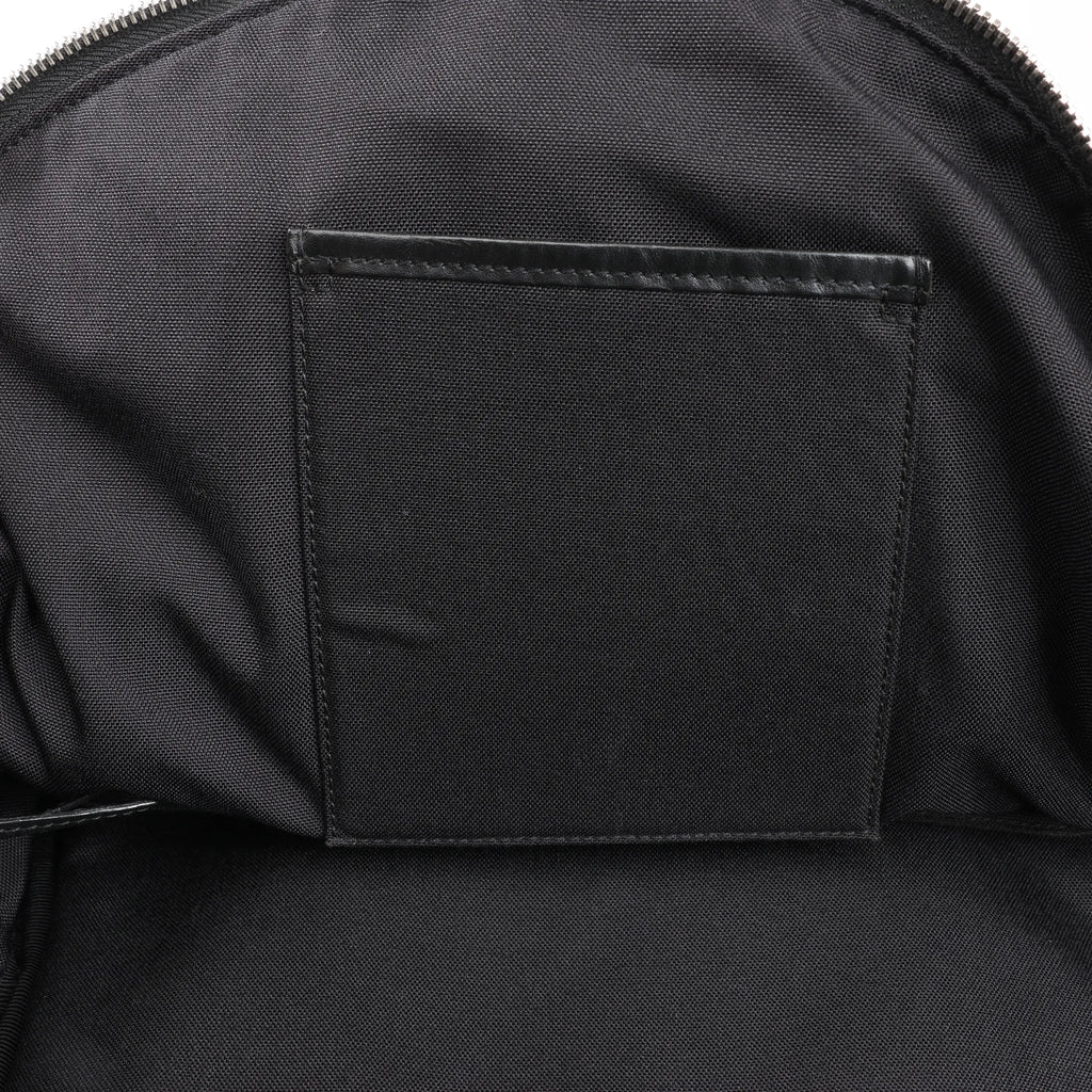 Saint Laurent Paris Canvas x Leather Backpack in Black 435988