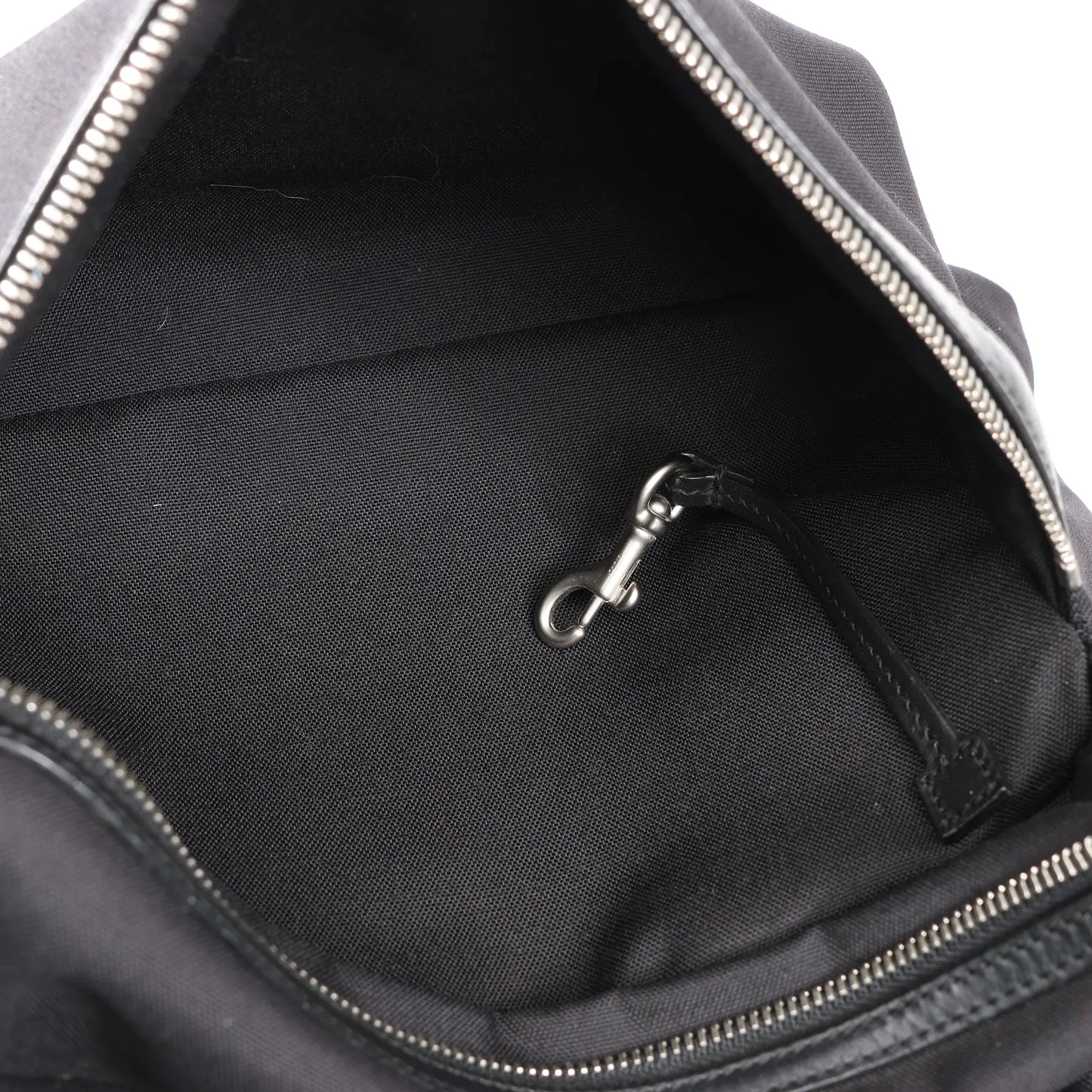 Saint Laurent Paris Canvas x Leather Backpack in Black 435988