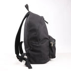Saint Laurent Paris Canvas x Leather Backpack in Black 435988