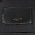 Saint Laurent Paris Canvas x Leather Backpack in Black 435988