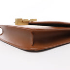 Saint Laurent Paris Carre Canvas x Leather Shoulder bag in Beige x Brown 647713