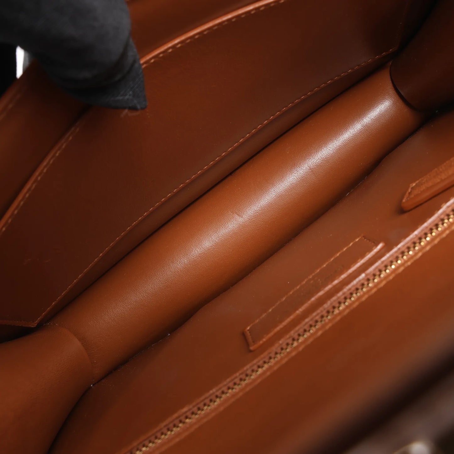 Sac bandoulière Saint Laurent Paris Carré en toile et cuir beige et marron 647713