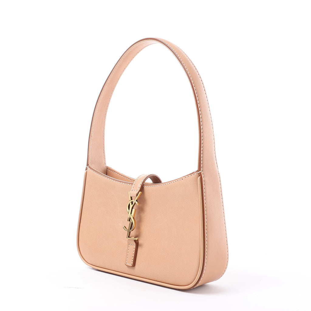 Saint Laurent Le 5 à 7 Mini Hobo Handbag in Beige 710318