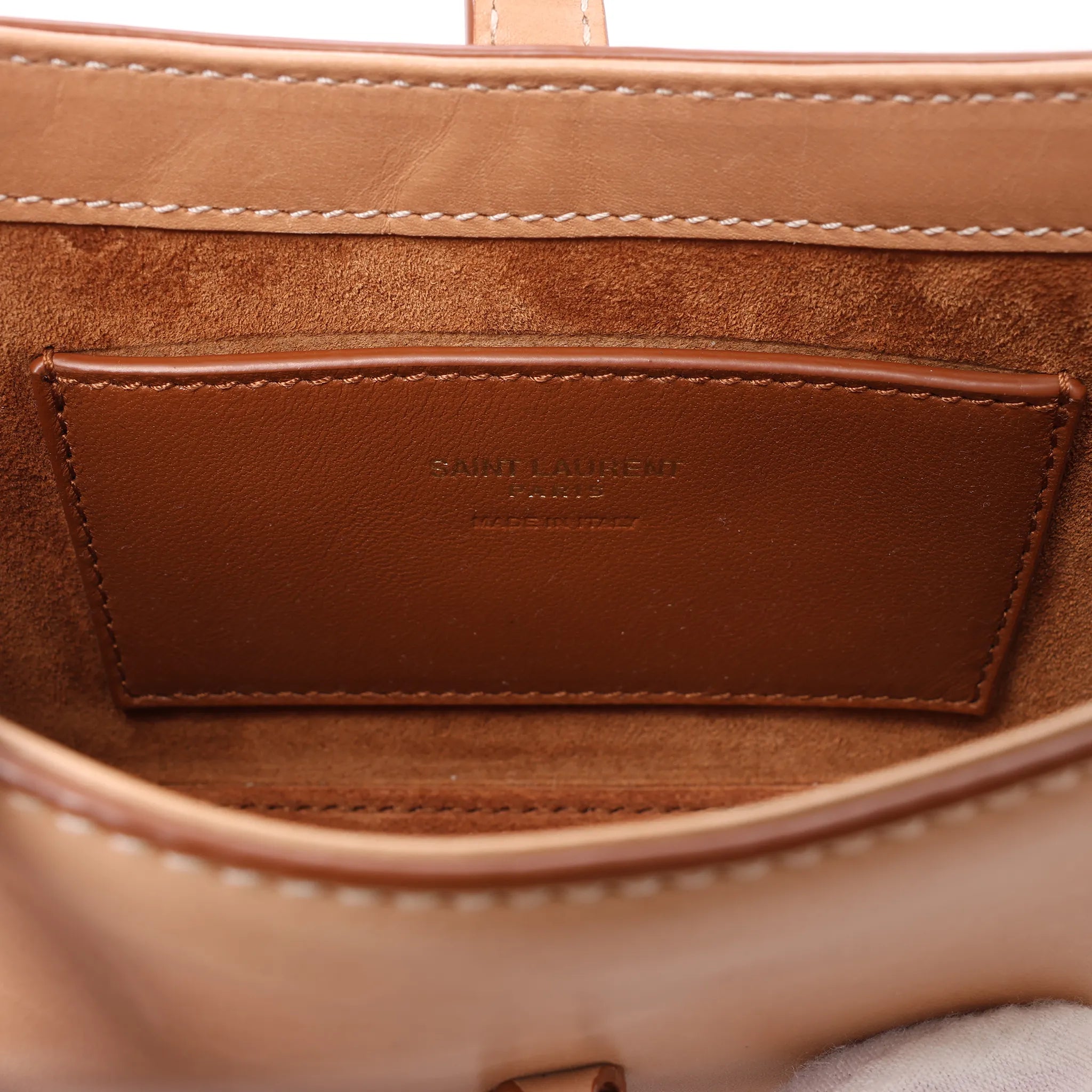 Saint Laurent Le 5 à 7 Mini Hobo Handbag in Beige 710318