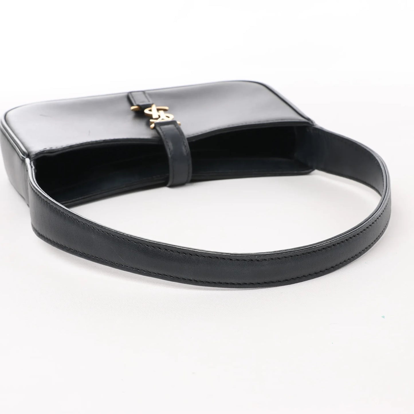 Saint Laurent Paris Le 5 à 7 Mini Hobo Leather Handbag in Black 710318