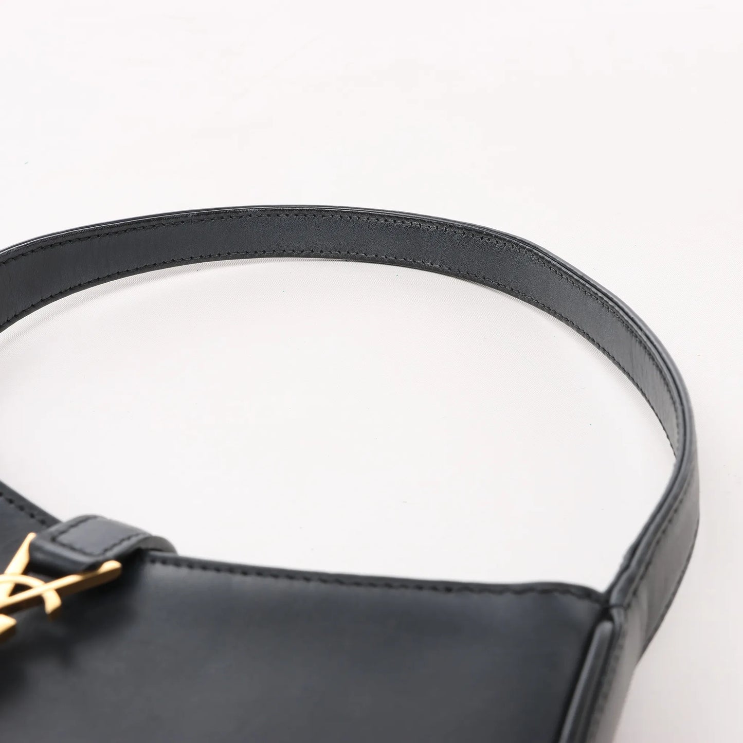 Saint Laurent Paris Le 5 à 7 Mini Hobo Leather Handbag in Black 710318