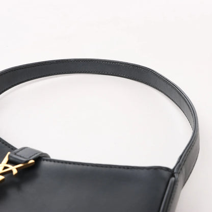 Saint Laurent Paris Le 5 à 7 Mini Hobo Leather Handbag in Black 710318