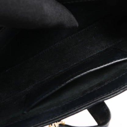 Saint Laurent Paris Le 5 à 7 Mini Hobo Leather Handbag in Black 710318