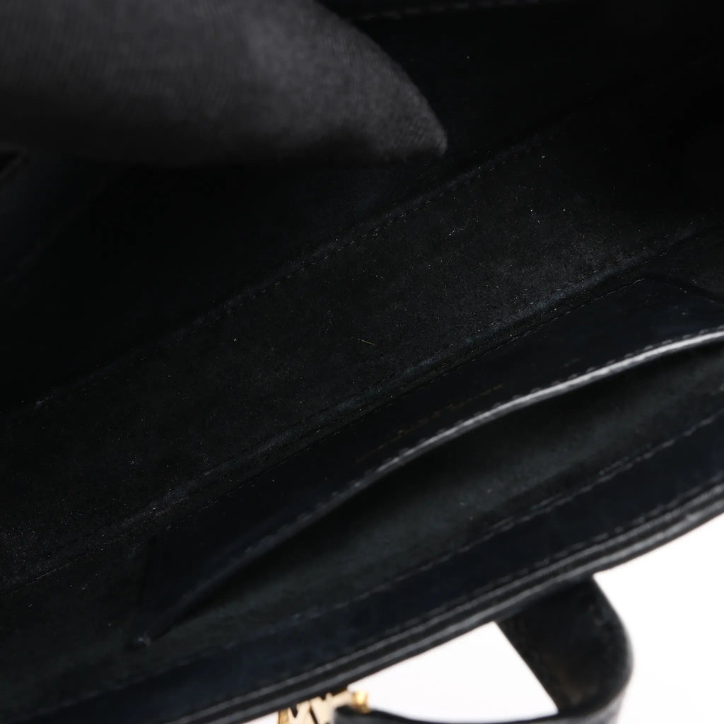 Saint Laurent Paris Le 5 à 7 Mini Hobo Leather Handbag in Black 710318