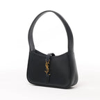 Saint Laurent Paris Le 5 à 7 Mini Hobo Leather Handbag in Black 710318