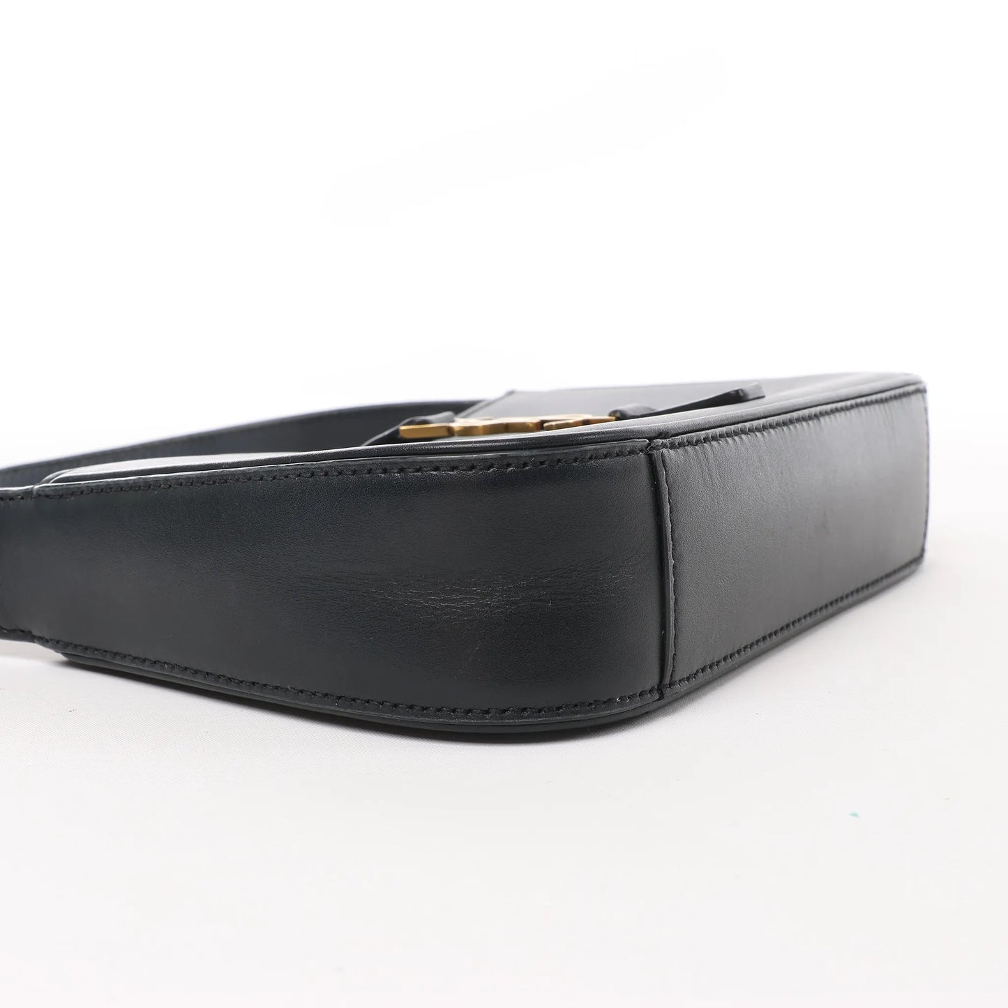 Saint Laurent Paris Le 5 à 7 Mini Hobo Leather Handbag in Black 710318