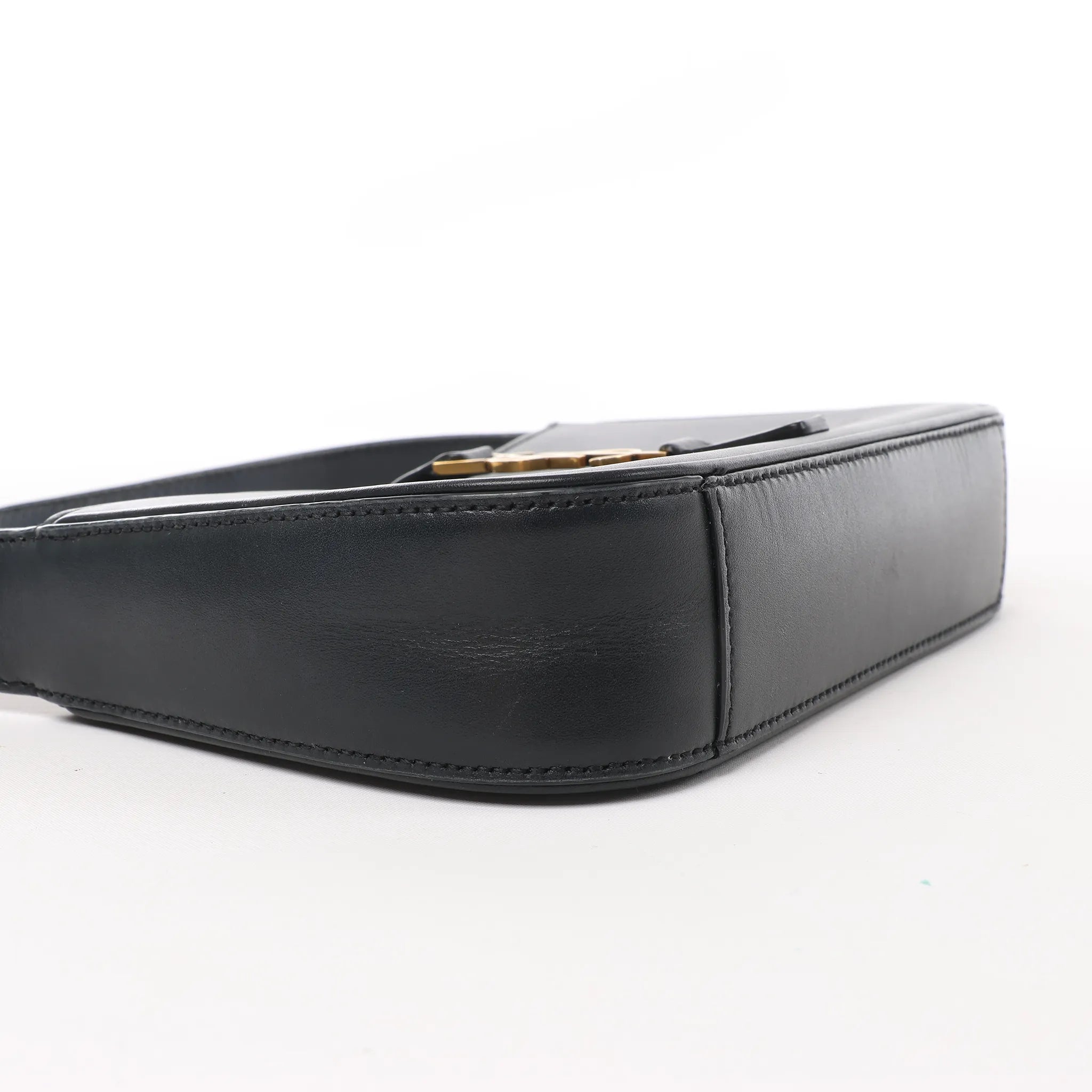 Saint Laurent Paris Le 5 à 7 Mini Hobo Leather Handbag in Black 710318