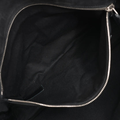 Saint Laurent Paris Sac de Jules Mock Croc Handbag in Black 480586