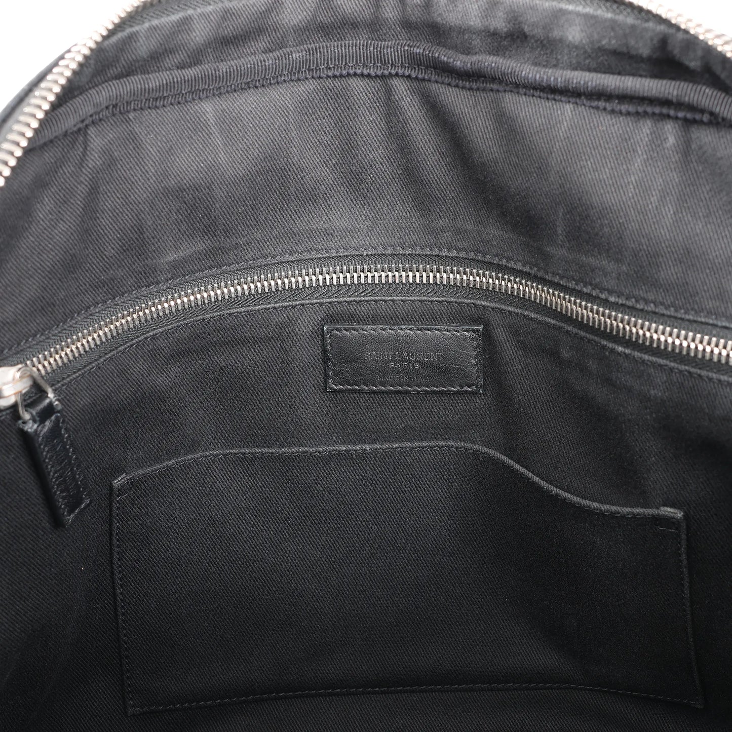 Saint Laurent Paris Sac de Jules Mock Croc Handbag in Black 480586