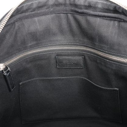 Saint Laurent Paris Sac de Jules Mock Croc Handbag in Black 480586