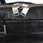 Saint Laurent Paris Sac de Jules Mock Croc Handbag in Black 480586