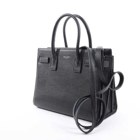 Saint Laurent Paris Sac de Jour Sac à main en cuir Noir 377183