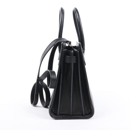 Saint Laurent Paris Sac de Jour Sac à main en cuir Noir 377183