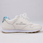 Sangacio x JEAN MICHEL BASQUIAT Leather Sneakers in White, Size 42 EU