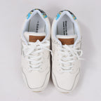 Sangacio x JEAN MICHEL BASQUIAT Leather Sneakers in White, Size 42 EU