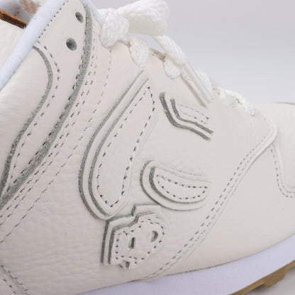 Sangacio x JEAN MICHEL BASQUIAT Leather Sneakers in White, Size 42