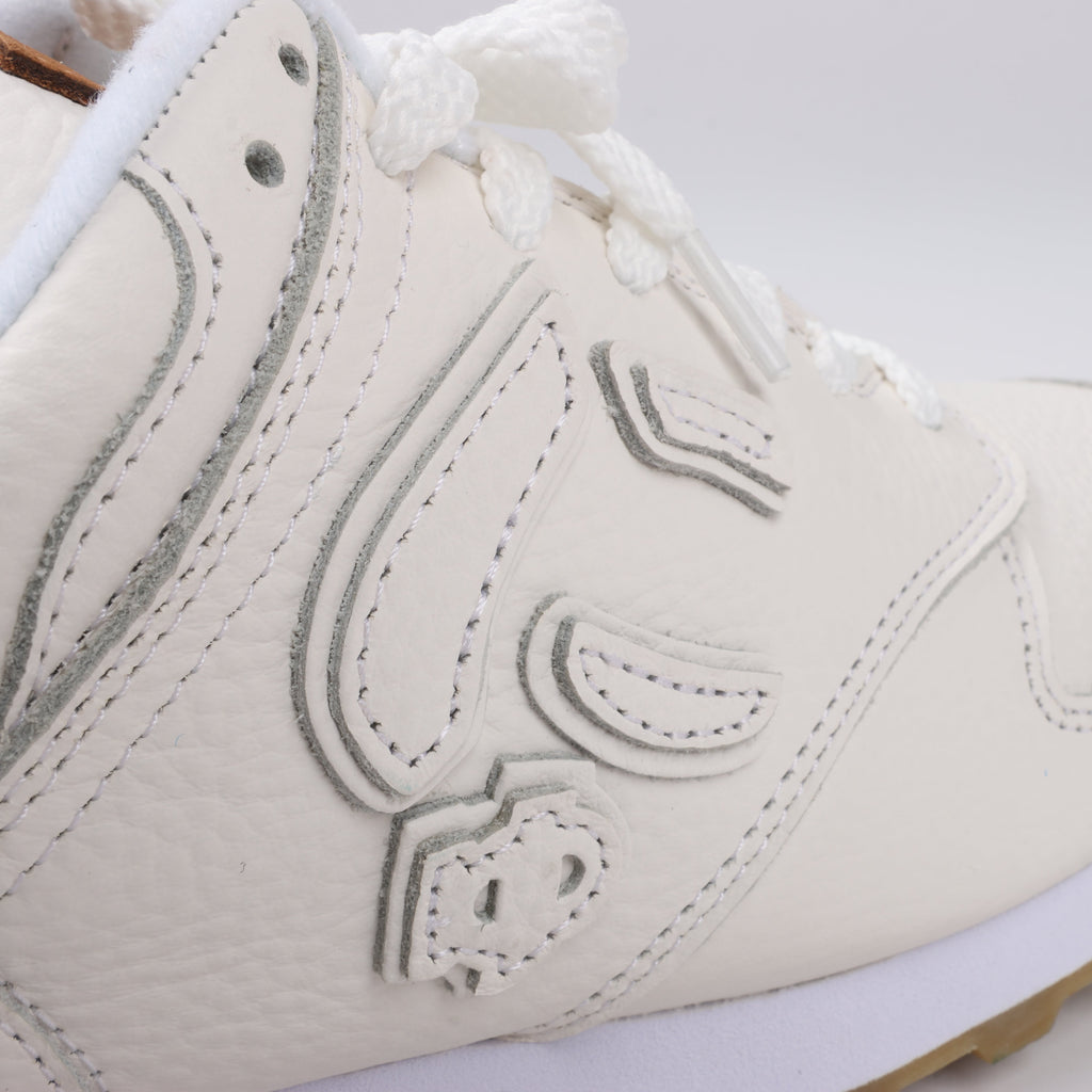 Sangacio x JEAN MICHEL BASQUIAT Leather Sneakers in White, Size 42 EU