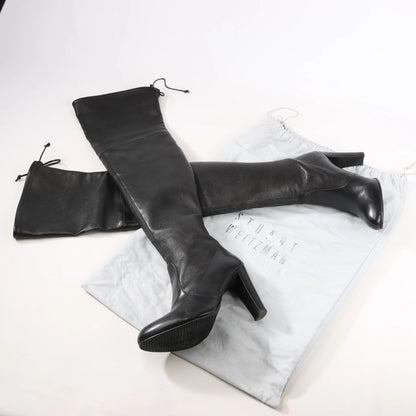 Stuart Weitzman Vidaland 100mm Over-the-knee Boots in Black, Size 39.5 EU