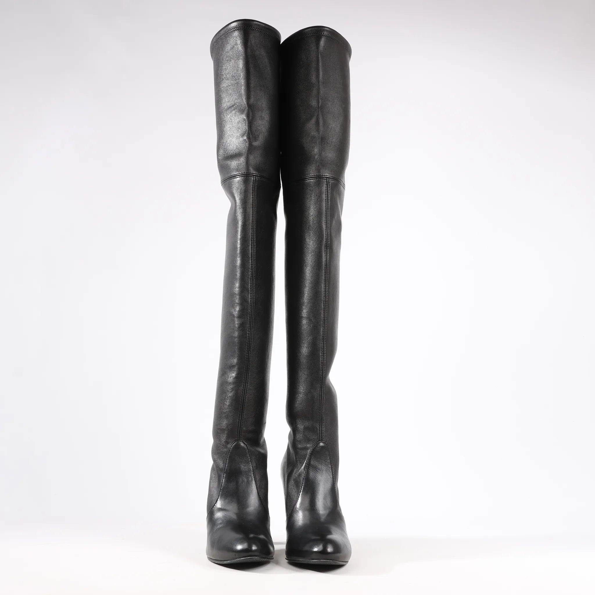 Stuart Weitzman Vidaland 100mm Over-the-knee Boots in Black, Size 39.5 EU