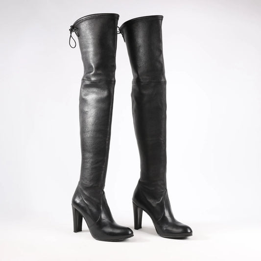 Stuart Weitzman Vidaland 100mm Over-the-knee Boots in Black, Size 39.5 EU