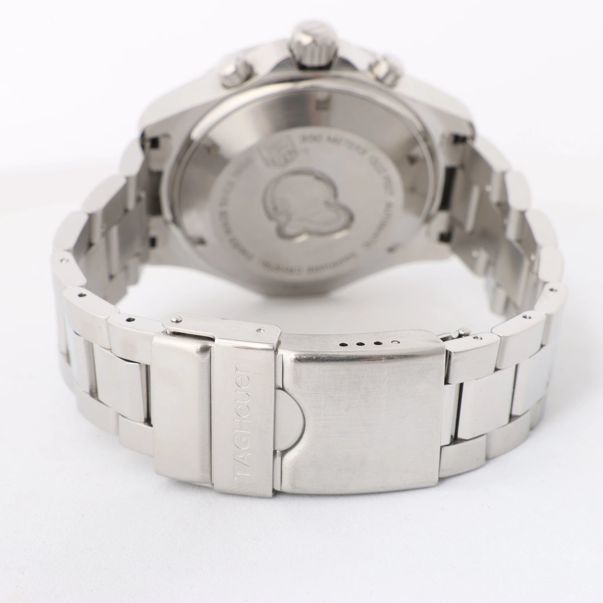 Reloj TAG Heuer Carrera Calibre 7 Twin time WAR2011.BA0723 WEC0228 SS AT con esfera plateada