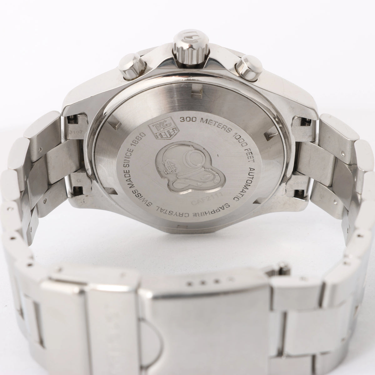 Reloj TAG Heuer Carrera Calibre 7 Twin time WAR2011.BA0723 WEC0228 SS AT con esfera plateada