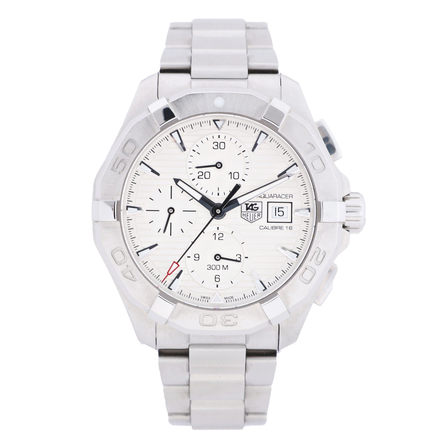 Montre TAG Heuer Aqua Racer CAY2111-2 RTQ2215 SS AT à cadran argenté