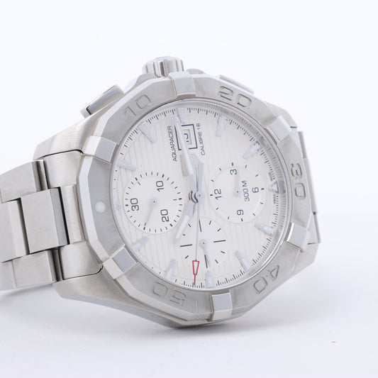 Montre TAG Heuer Aqua Racer CAY2111-2 RTQ2215 SS AT à cadran argenté