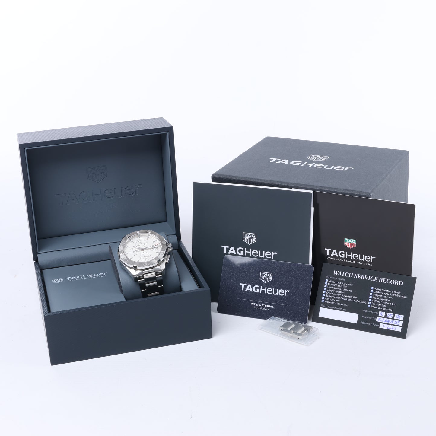 Montre TAG Heuer Aqua Racer CAY2111-2 RTQ2215 SS AT à cadran argenté