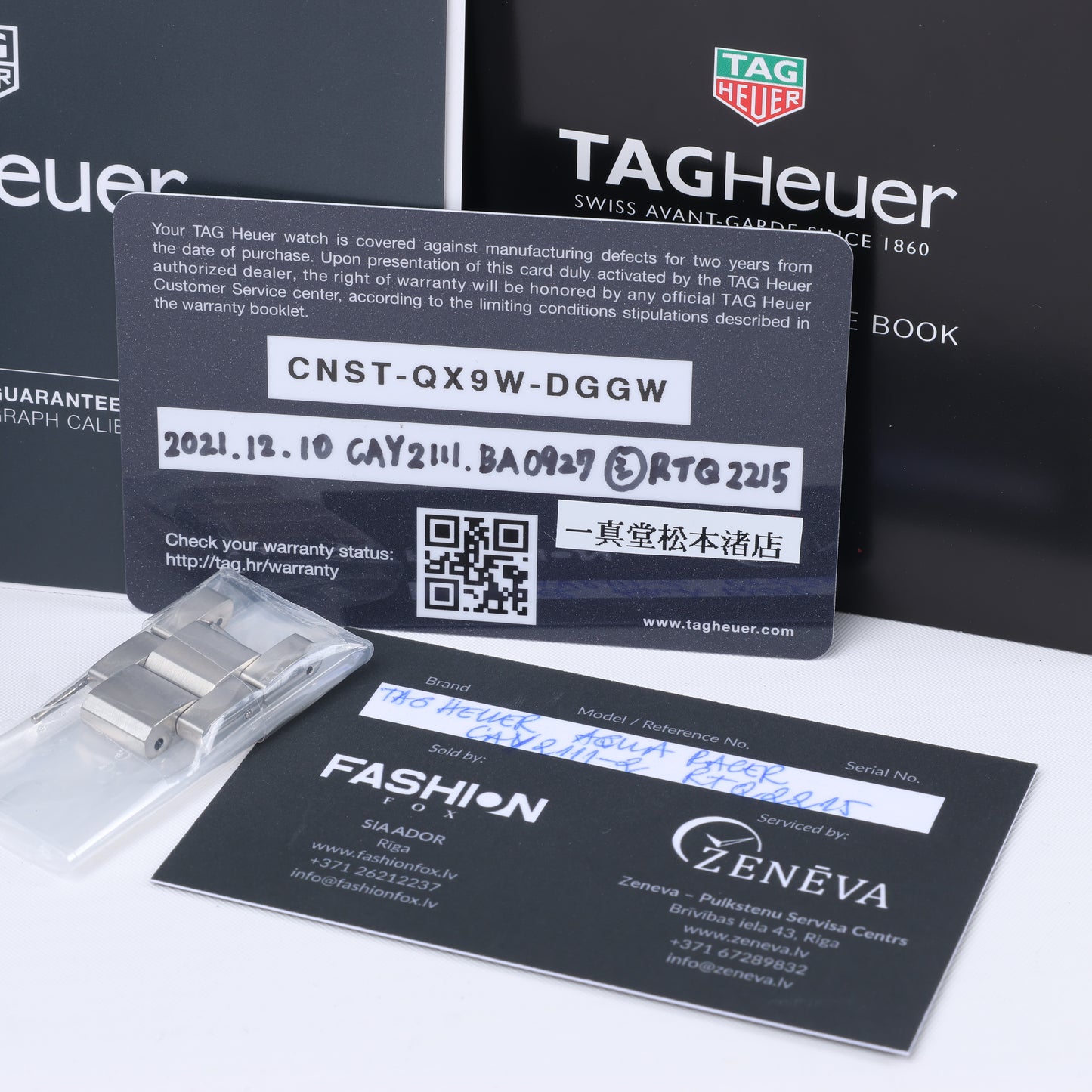 Montre TAG Heuer Aqua Racer CAY2111-2 RTQ2215 SS AT à cadran argenté