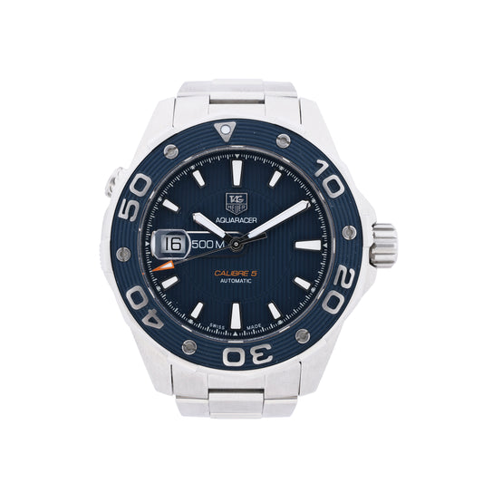 TAG Heuer Aqua Racer Caliber 5 WAJ2112 RPN2528 SS AT Blue-Face Watch