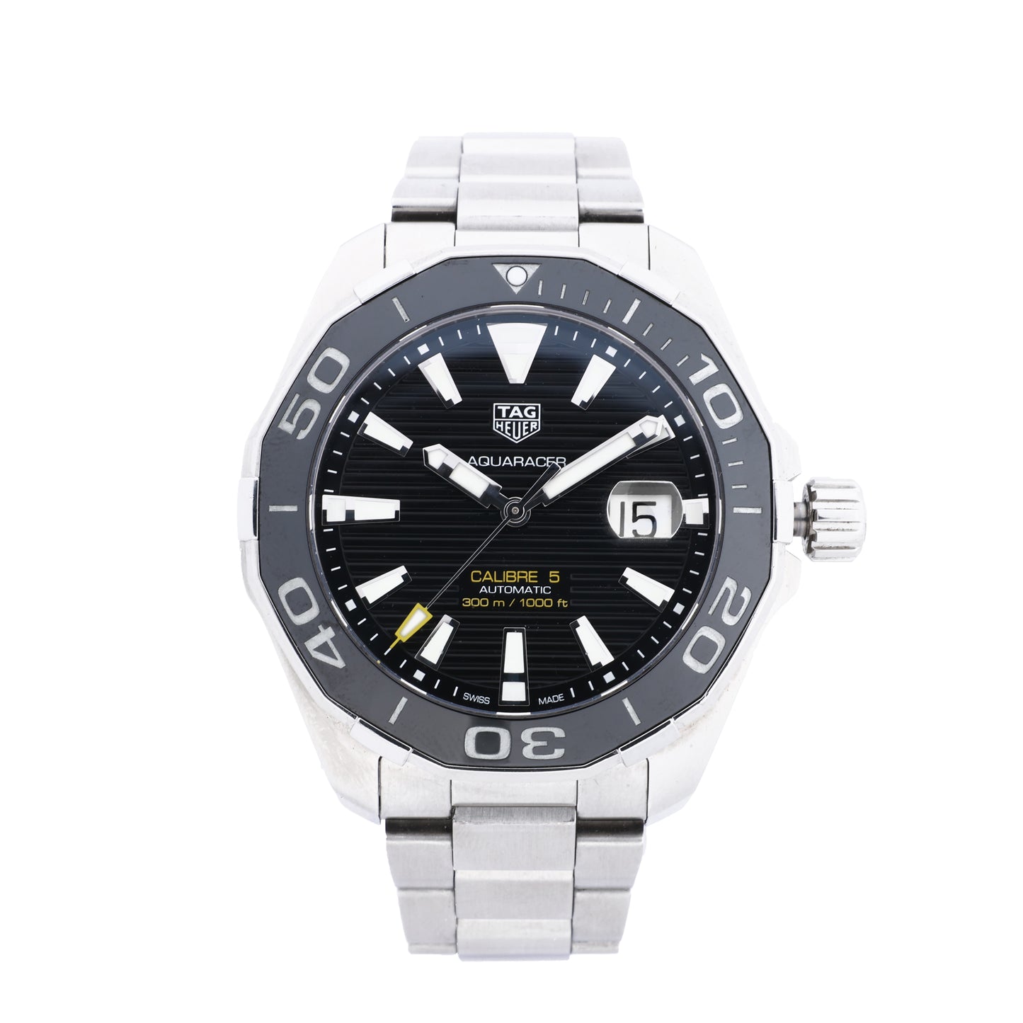 TAG Heuer Aqua Racer WAY201A.BA0927 RHS4930 SS AT Black Dial Watch