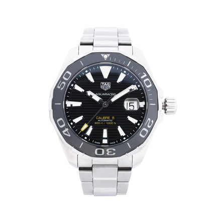 TAG Heuer Aqua Racer WAY201A.BA0927 RHS4930 SS AT Black Dial Watch