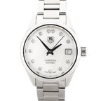 TAG Heuer Carrera 12PD WAR2414 WEG2827 SS AT Watch with White Dial