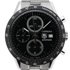 TAG Heuer Carrera CV2010 GL7734 SS AT Watch with Black Dial