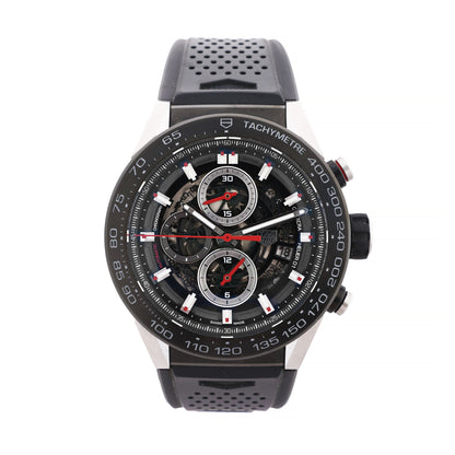 Montre Carrera CALIBRE HEUER 01 CAR2A1Z.FT6044 WBD6279 SS SS &amp; Rubber AT cadran squelette