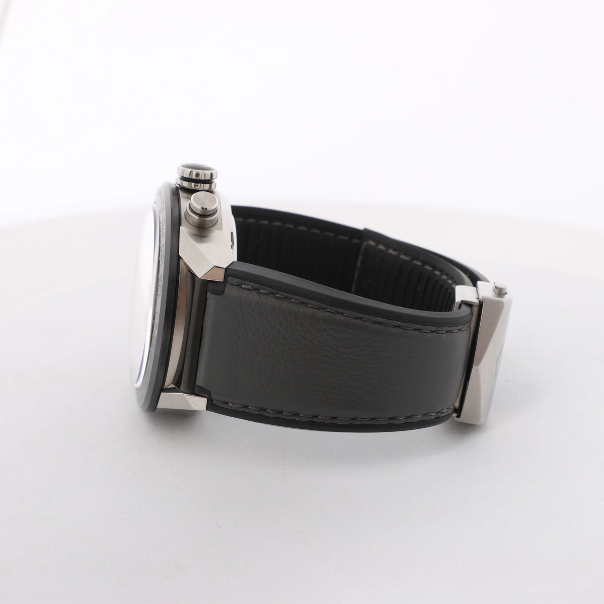 TAG Heuer Carrera Calibre HEUER 01 WZH6827 CAR201W-0 SS & Leather AT Gray-Face