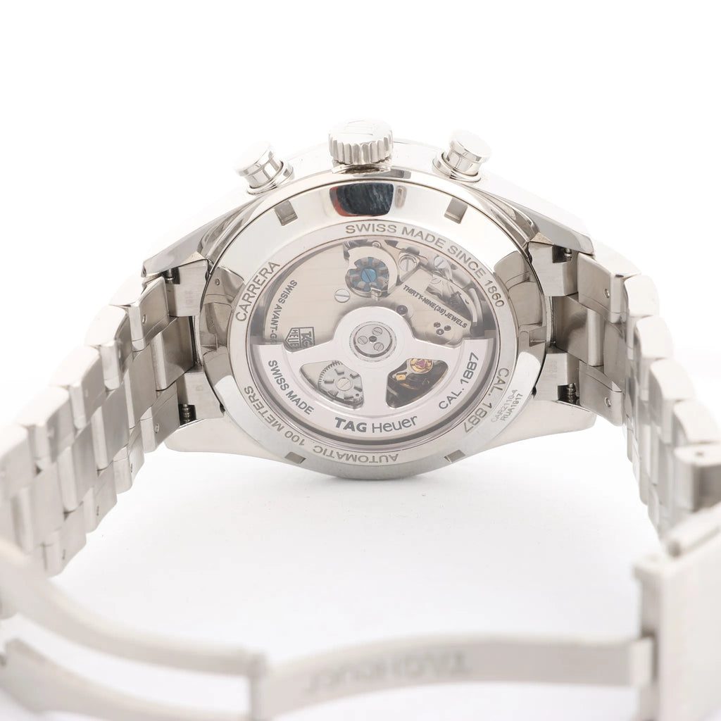 TAG Heuer Carrera CAR2110-4 RUA1917 SS AT Watch with Black Dial