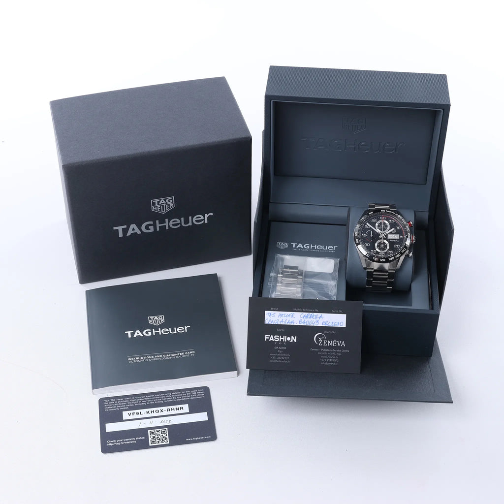 TAG Heuer Carrera CBN2A1AA.BA0643 BRL5610 SS AT Watch with Black Dial