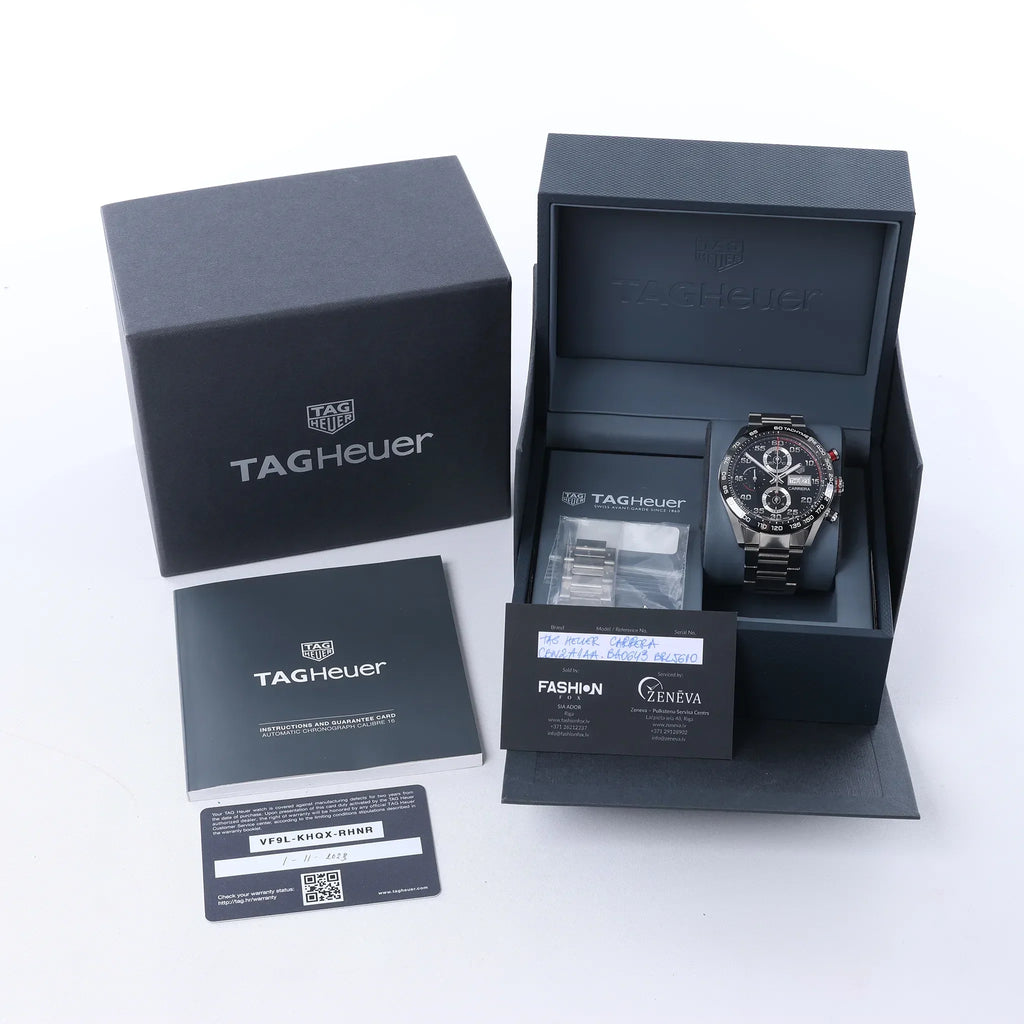TAG Heuer Carrera CBN2A1AA.BA0643 BRL5610 SS AT Watch with Black Dial