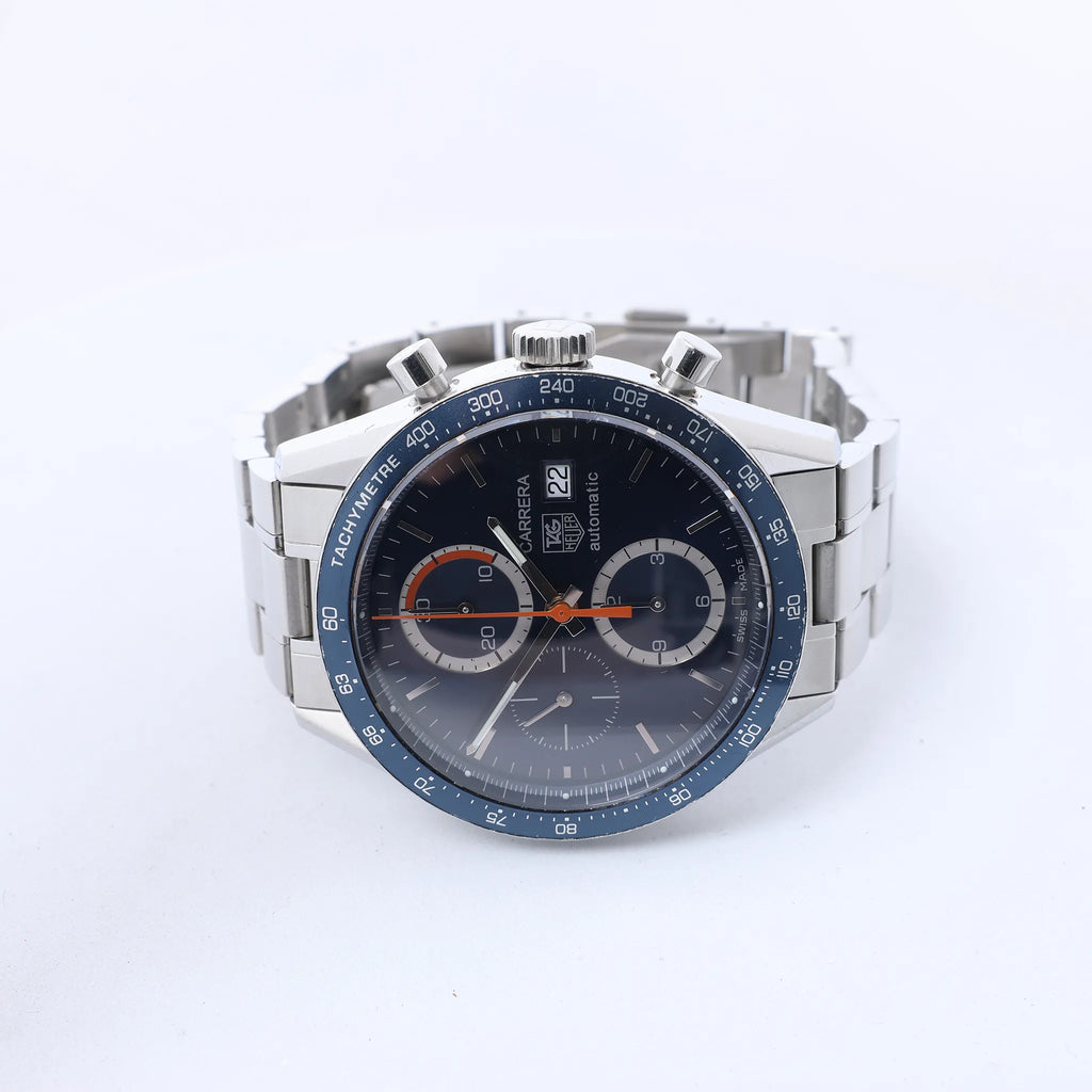 TAG Heuer Carrera CV2015.BA0786 VF3969 SS AT Watch with Blue Dial