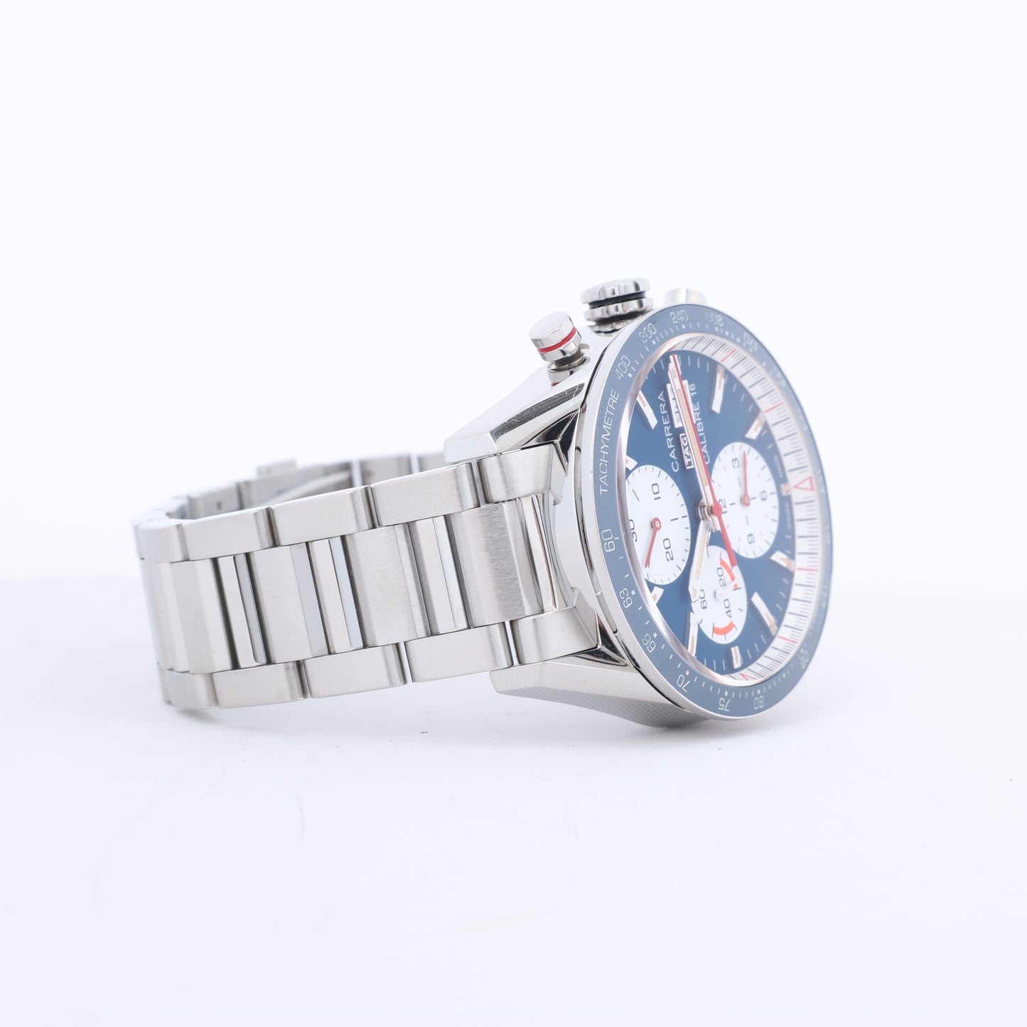 TAG Heuer Carrera CV201AR.BA0715 WAC2249 SS AT Blue-Face Watch