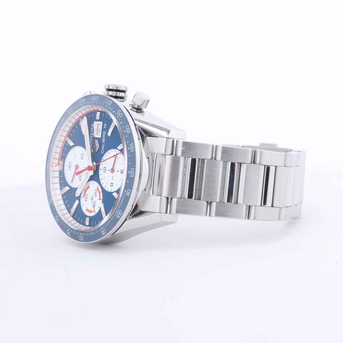 TAG Heuer Carrera CV201AR.BA0715 WAC2249 SS AT Blue-Face Watch