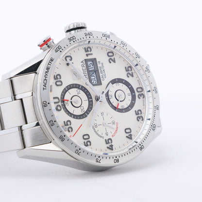 TAG Heuer Carrera CV2A11 RAZ3731 SS AT Silver-Face Watch